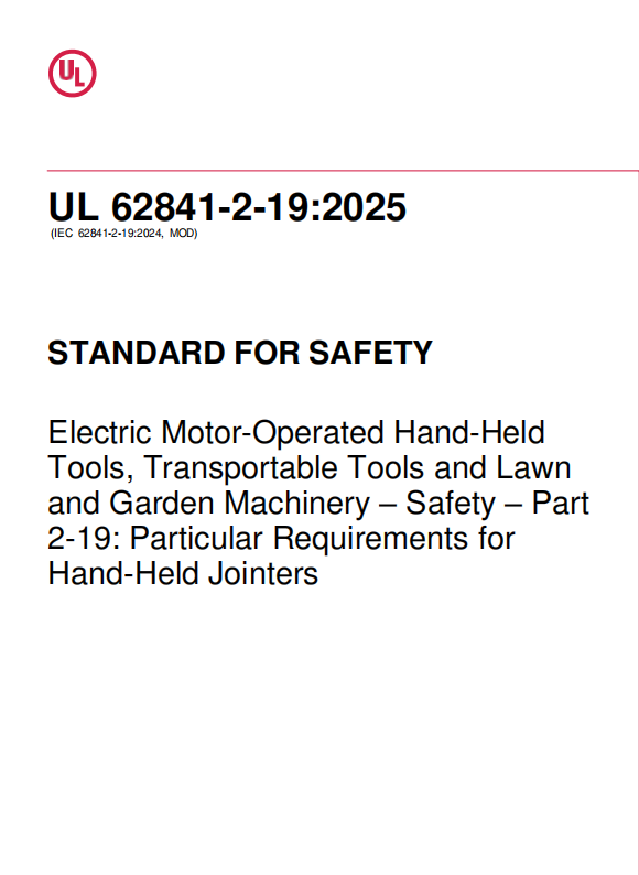 UL62841-2-19 PDF